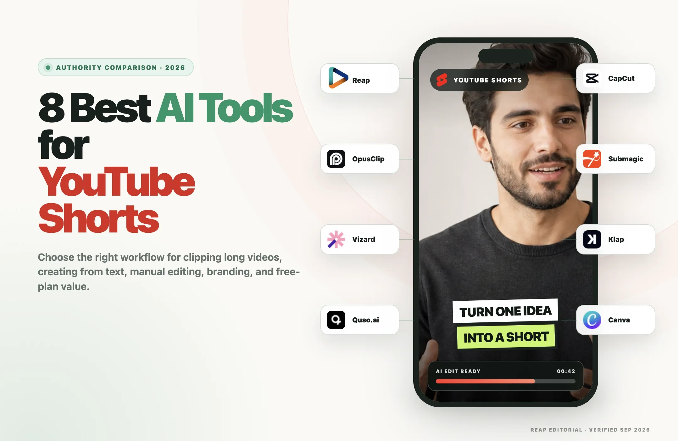 8 Best AI Tools for Creating YouTube Shorts in 2026